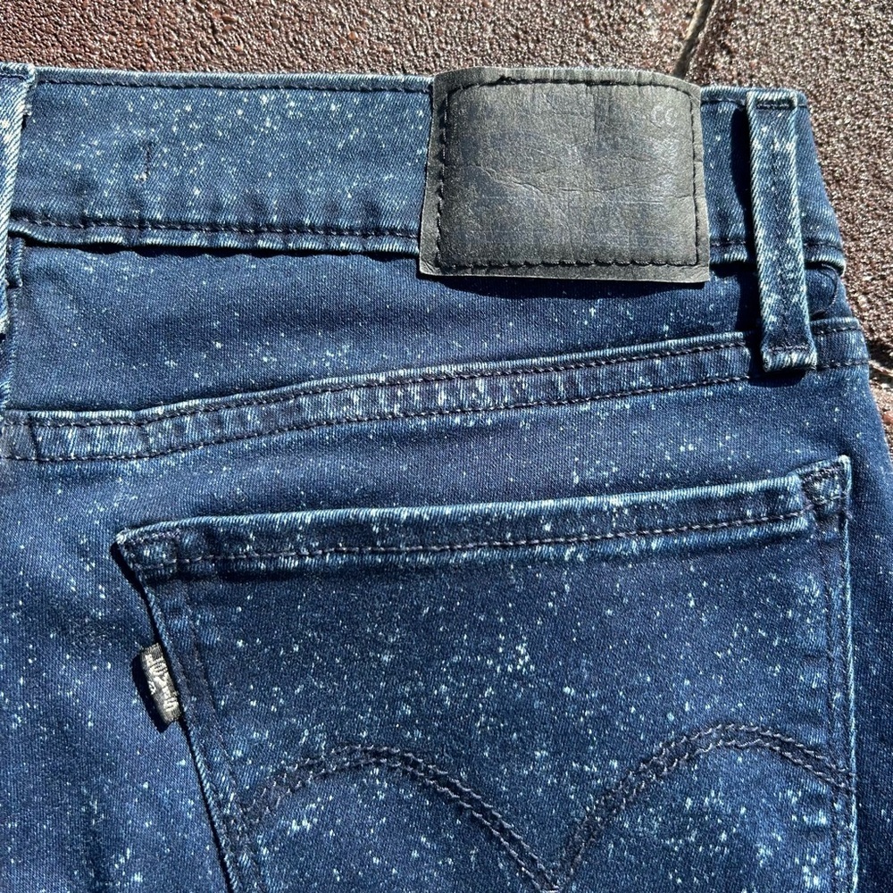 Levi’s Super Skinny Speckled Blue Jeans - Picture 9 of 9